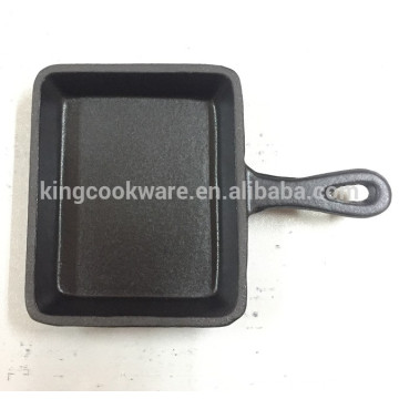 pre-seasoned cast iron square fry pan mini skillet